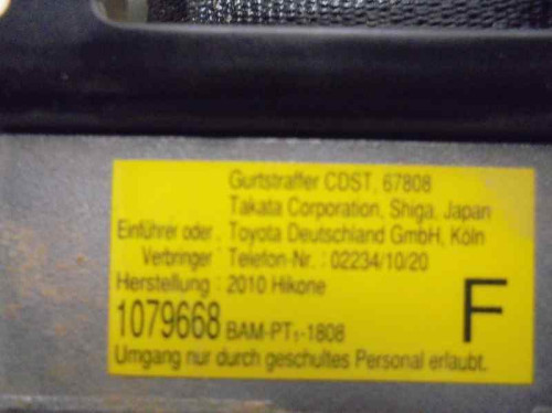  CINTURON SEGURIDAD DELANTERO DERECHO Toyota LAND CRUISER (J15) 