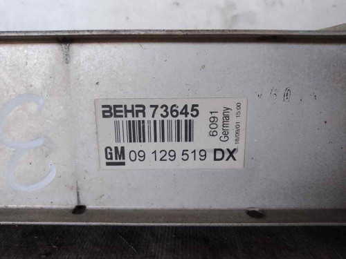 INTERCOOLER Opel ASTRA G BERLINA 