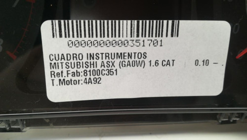  CUADRO INSTRUMENTOS MITSUBISHI ASX (GA0W) 