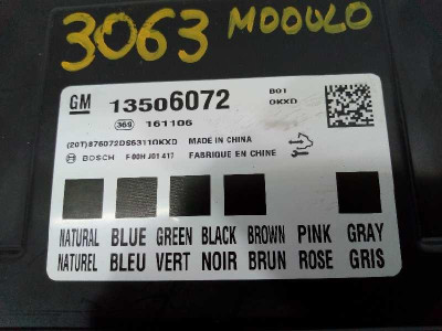 MODULO ELECTRONICO, OPEL, CORSA E