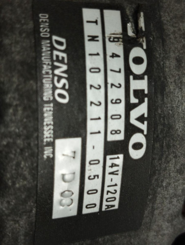 ALTERNADOR VOLVO S40 BERLINA 