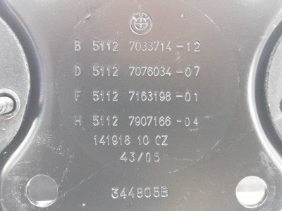 REFUERZO PARAGOLPES TRASERO, BMW, SERIE 5 BERLINA (E60)