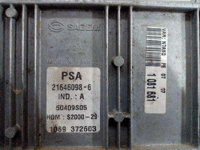 CENTRALITA MOTOR UCE, CITROEN, XSARA BERLINA