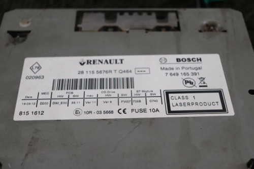 SISTEMA AUDIO / RADIO CD RENAULT LAGUNA III GRANDTOUR 