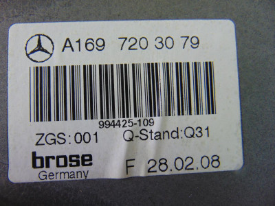 ELEVALUNAS DELANTERO DERECHO, MERCEDES-BENZ, CLASE B (BM 245)