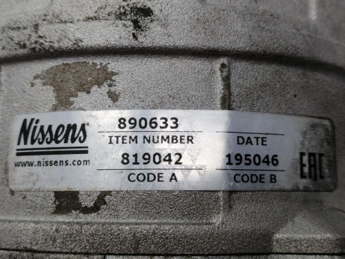  COMPRESOR AIRE ACONDICIONADO VOLKSWAGEN GOLF VI (5K1)(10.2008) 