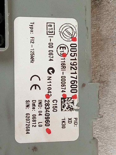  CAJA RELES / FUSIBLES, FIAT, I DOBLÒ CARGO 