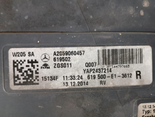 PILOTO TRASERO DERECHO Mercedes-Benz CLASE C (BM 205) BERLINA 