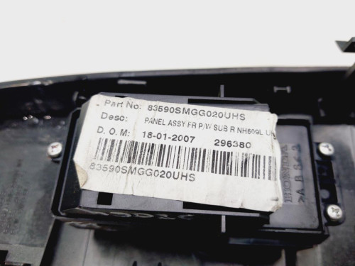 MANDO ELEVALUNAS DELANTERO DERECHO HONDA CIVIC 5 PUERTAS (FK) 