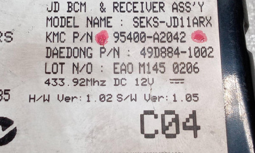  MODULO ELECTRONICO, KIA, CEED (JD) 