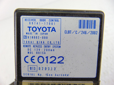 MODULO ELECTRONICO, TOYOTA, MR 2 ROADSTER (W30)