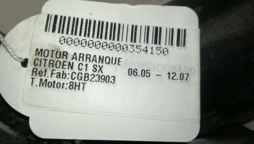 MOTOR ARRANQUE Citroen C1 