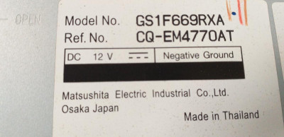 SISTEMA AUDIO / RADIO CD, MAZDA, 6 BERLINA (GH)