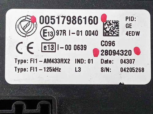  CAJA RELES / FUSIBLES, FIAT, II BRAVO (198) 