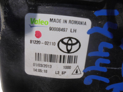  FARO ANTINIEBLA IZQUIERDO TOYOTA AURIS (E18) 