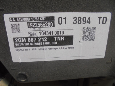GUARNECIDO PUERTA TRASERA DERECHA, Volkswagen, T-CROSS (C11)