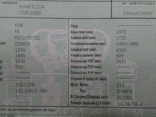  KIA CERATO (LD) 