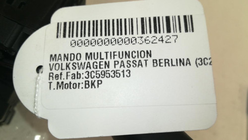  MANDO MULTIFUNCION, VOLKSWAGEN, PASSAT BERLINA (3C2) 