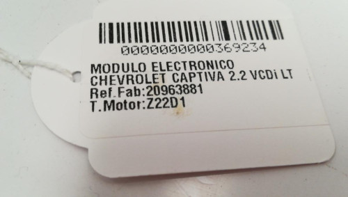  MODULO ELECTRONICO, CHEVROLET, CAPTIVA 