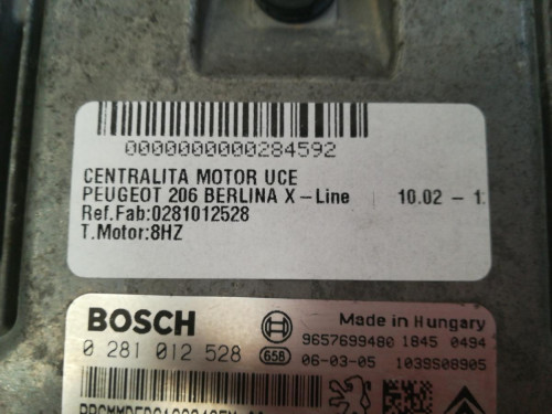  CENTRALITA MOTOR UCE Peugeot 206 SW 