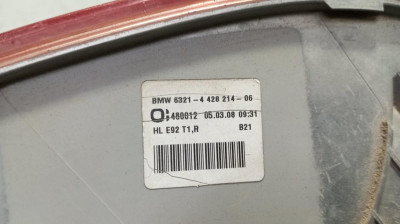 PILOTO TRASERO DERECHO, BMW, SERIE 3 COUPE (E92)