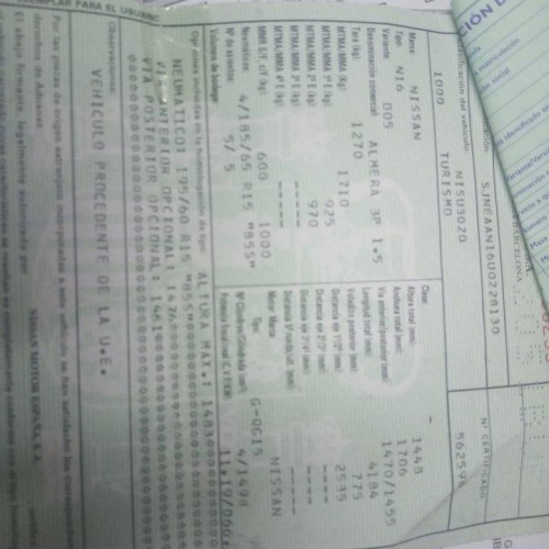 NISSAN ALMERA (N16/E) — Donor Vehicle for Used Parts 
