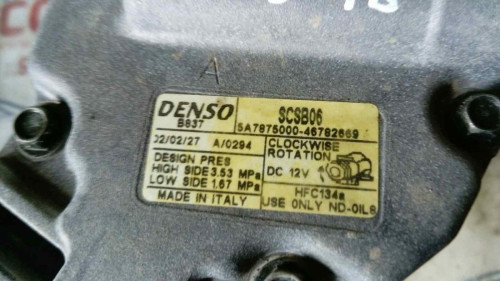  COMPRESOR AIRE ACONDICIONADO Fiat II PUNTO (188) BERLINA 