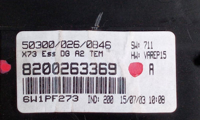 CUADRO INSTRUMENTOS, RENAULT, VEL SATIS (BJ0)