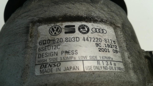  COMPRESOR AIRE ACONDICIONADO Volkswagen POLO IV (9N1) 