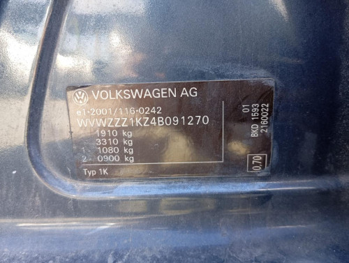  VOLKSWAGEN GOLF V (1K1)(10.2003) 