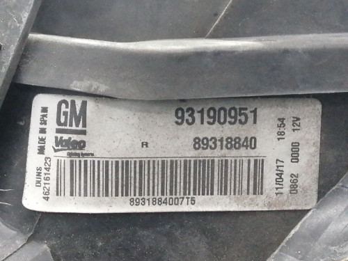  PILOTO TRASERO DERECHO OPEL CORSA D 