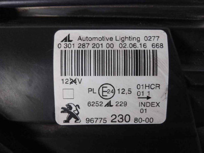 FARO IZQUIERDO, PEUGEOT, 308