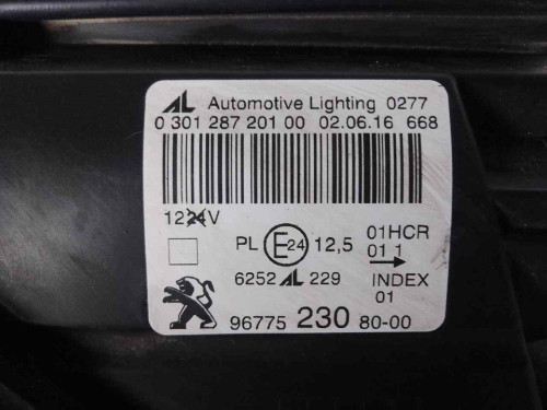 FARO IZQUIERDO Peugeot 308 