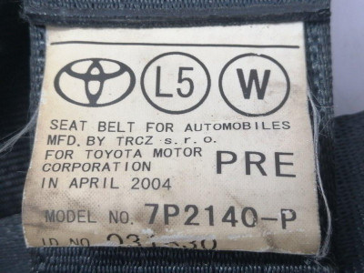 CINTURON SEGURIDAD DELANTERO IZQUIERDO, TOYOTA, COROLLA VERSO (R1)