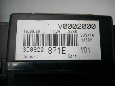 CUADRO INSTRUMENTOS, VOLKSWAGEN, PASSAT VARIANT (3C5)