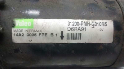 MOTOR ARRANQUE, HONDA, CIVIC BERLINA 3 PUERTAS (EP)