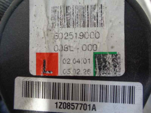  CINTURON SEGURIDAD DELANTERO IZQUIERDO Skoda OCTAVIA BERLINA (1Z3) 