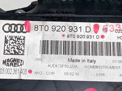 CUADRO INSTRUMENTOS, AUDI, A5 SPORTBACK (8T)