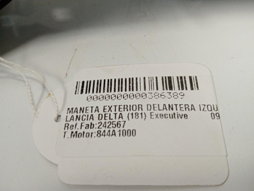  MANETA EXTERIOR DELANTERA IZQUIERDA LANCIA DELTA (181) 