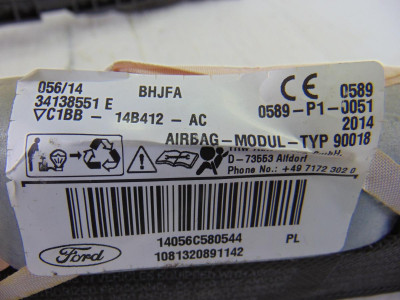 AIRBAG CORTINA DELANTERO IZQUIERDO, FORD, FIESTA (CNN)