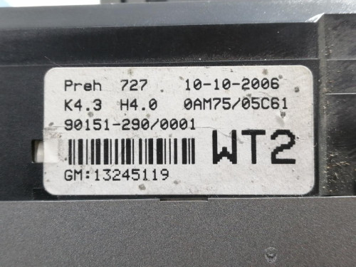  MANDO CLIMATIZADOR OPEL ZAFIRA B 