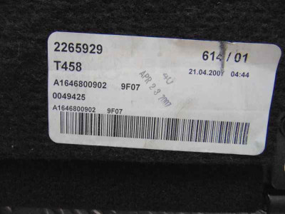 BANDEJA TRASERA, MERCEDES-BENZ, CLASE ML (BM 164)