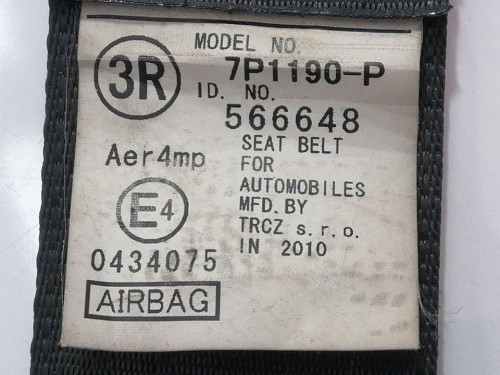  CINTURON SEGURIDAD DELANTERO DERECHO, CITROEN, C1 