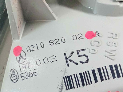 PILOTO TRASERO DERECHO INTERIOR, MERCEDES-BENZ, CLASE E (BM 124) BERLINA