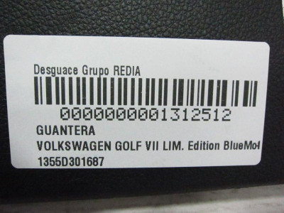 GUANTERA, VOLKSWAGEN, GOLF VII BERLINA (BQ1/BE2)
