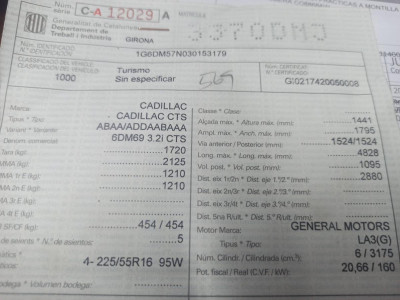 CADILLAC CTS