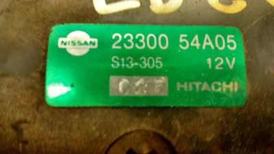 MOTOR ARRANQUE, NISSAN, ALMERA (N15)