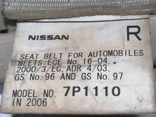  CINTURON SEGURIDAD TRASERO DERECHO NISSAN PATHFINDER (R51) 