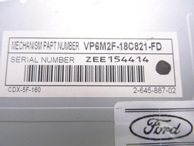 SISTEMA AUDIO / RADIO CD, FORD, MONDEO SPORTBREAK (CA2)