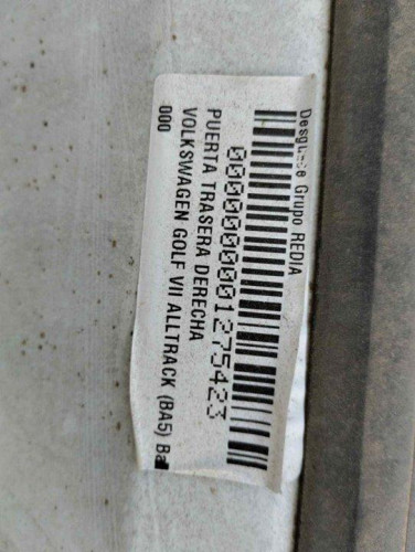  PUERTA TRASERA DERECHA VOLKSWAGEN GOLF VII (5G1/BE1) 